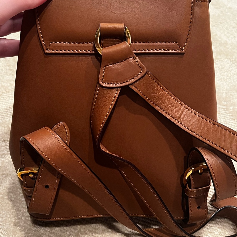 Vintage Salvatore Ferragamo Leather Backpack - Picture 3 of 7